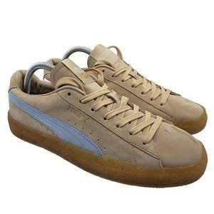 Puma Suede Crepe Maison Kitsune Mens 9 Brown Travertine Chambray Blue 381270-01